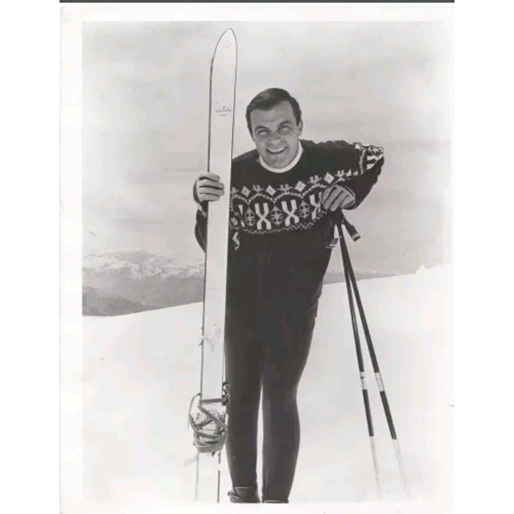 Toni Sailor Austrian Alpine Ski Racer Original 1957 Press Photograph 8" x 10"